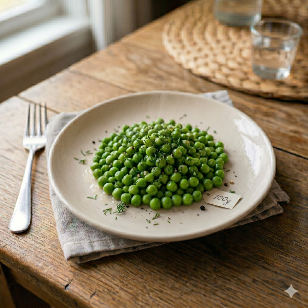 Steamed Green peas